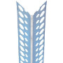 PROTÈGE ANGLE ALU 2,50 M POUR PLAQUE PLÂTRE PERFORÉE 