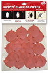 RUSTIN PLAQUE SACHET DE 20 PIÈCES