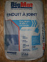ENDUIT PRISE LENTE   BIGMAT  SAC  25 KG POUR JOINT PLAQUE DE PLATRE