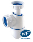 Siphon de lavabo Bi-matière Easyphon avec joints intégrés diamètre 40