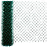 Grillage plastifié simple torsion vert, fil: 2,7 mm haut.1,75 ml X long. 25 ml