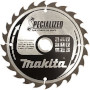 LAME SCIE BOIS/CARBURE 165-20-24D MAKITA REF B-32910 POUR SCIE CIRCULAIRE S/S FIL