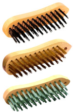Brosse violon laiton 5 rangs 