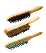 Brosse manche laiton 4 rangs 