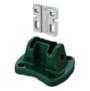 PLATINE ALU EASYCLIP VERT+VIS ET CHEVIL. POUR POTEAU HERCULE/EASYCL. REF:17058519