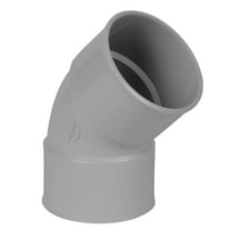 Coude femelle-femelle 45° gris CR44GT - Ø 80 mm