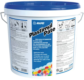 PLASTIMUL PÂTE 20 Kg ÉMULSION BITUME POUR COLLAGE ISOLANT