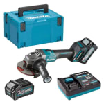 MEULEUSE MAKITA 40 V 0/ 125+2 BATT.4 AH REF GA005GM201 LIVRÉE EN COFFRET+CHARGE.