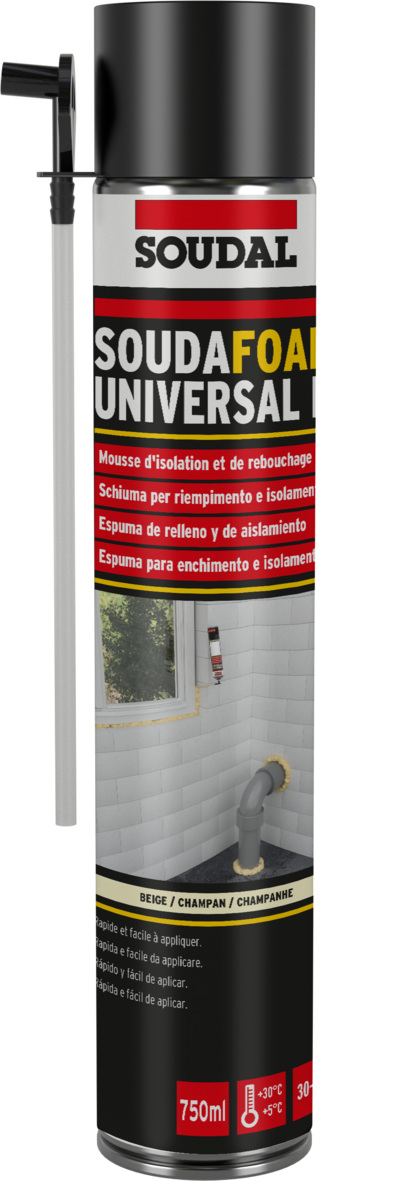 SOUDAFOAM UNIVERSAL M JAUNE - 500 ML REF : 128820 SOUDAL